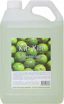 healthylife Kin Kin Naturals Eco Dishwash Liquid Lime and Eucalyptus 5L offer