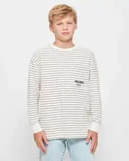 Target Oversize Long Sleeve Striped Top offer