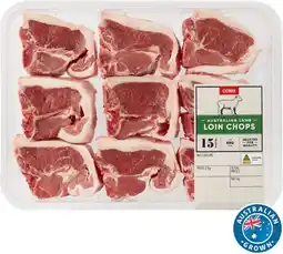 Coles Coles Australian Lamb Loin Chops offer
