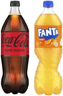 Coles Coca-Cola, Fanta or Sprite Soft Drink 1.25 Litre offer