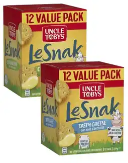 Coles Uncle Tobys Le Snak Value Pack 264g offer