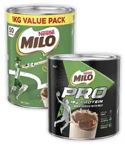 Coles Nestlé Milo 1kg or Milo Pro 700g offer
