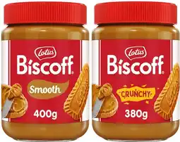 Coles Lotus Biscoff Smooth or Crunchy Spread 380g-400g offer