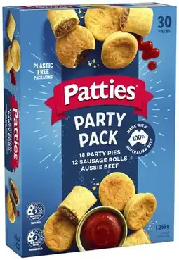 Coles Patties Party Pack 30 Pieces 1.25kg offer