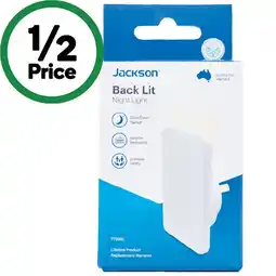 Woolworths Jackson Back Lit LED Night Light offer