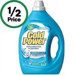 Woolworths Cold Power Laundry Liquid 2 Litre or Powder 2 kg offer