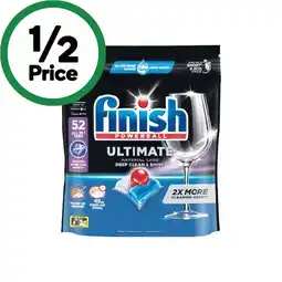 Woolworths Finish Ultimate Material Care Dishwasher Tablets Pk 52 offer