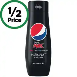 Woolworths Pepsi Max Sodastream Soda Mix 440ml offer