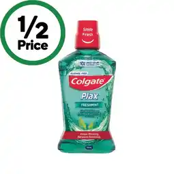 Woolworths Colgate Plax Mouthwash 500ml offer