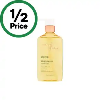 Woolworths Thanks To Nature Nourish Sweet Almond Shower Oil 250ml offer