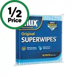 Woolworths Chux Original Superwipes Pk 10 offer