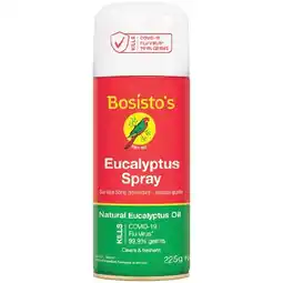 Woolworths Bosisto’s Eucalyptus Spray 225g offer
