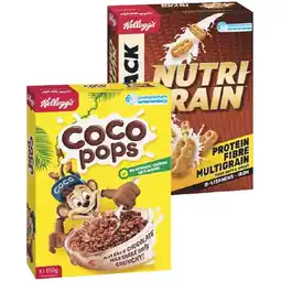 Woolworths Kellogg's Nutri-Grain 765g or Coco Pops 650g offer