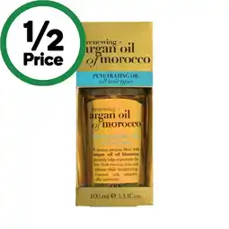 Woolworths OGX Argan Oil Treatment 100ml offer