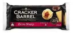 IGA Cracker Barrel Extra Sharp Vintage Cheddar Cheese 250g offer