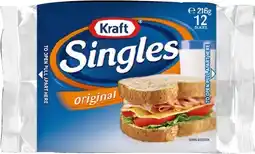 IGA Kraft Cheese Singles Original 216g offer