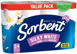 IGA Sorbent Silky White Toilet Tissue 24 Rolls Value Pack offer