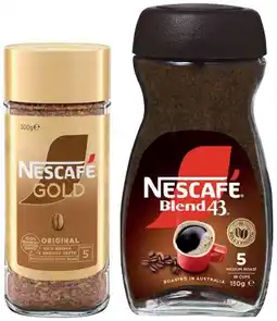 IGA Nescafé Gold or Blend 43 Instant Coffee 90‑150g Selected Varieties offer