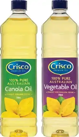 IGA Crisco Canola or Vegetable Oil 750mL offer