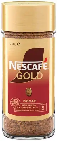 IGA Nescafé Gold Decaf, Short Black or Green Blend Instant Coffee 100g offer