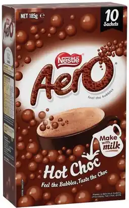 IGA Nestlé Aero Hot Choc Sachets 10 Pack offer