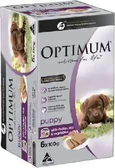 IGA Optimum Wet Dog Food 6x100g Selected Varieties offer