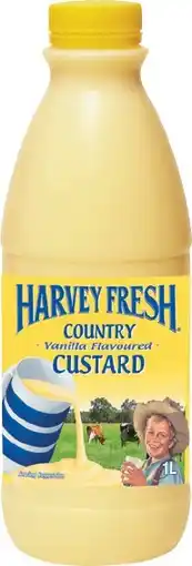 IGA Harvey Fresh Vanilla Custard 1 Litre offer