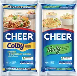 IGA Cheer Colby or Tasty Cheese Block 1kg offer