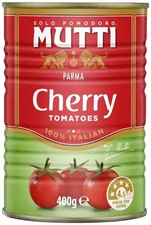 IGA Mutti Cherry or Baby Roma Canned Tomatoes 400g offer