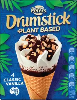 IGA Peters Drumstick Plant Based Classic Vanilla 4 Pack offer