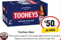 IGA Tooheys New offer