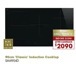 Designer Appliances 90cm 'Classic' Induction Cooktop offer