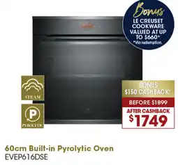 Designer Appliances 60cm Built-in Pyrolytic Oven offer