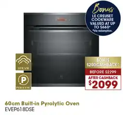Designer Appliances 60cm Built-in Pyrolytic Oven offer