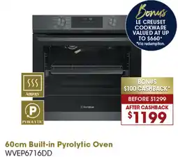 Designer Appliances 60cm Built-in Pyrolytic Oven offer
