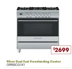 Designer Appliances 90cm Dual Fuel Freestanding Cooker offer