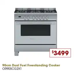 Designer Appliances 90cm Dual Fuel Freestanding Cooker OR90SCG2X1 offer