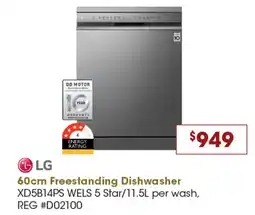 Designer Appliances 60cm Freestanding Dishwasher offer