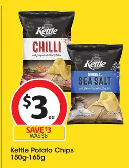 Coles Kettle Potato Chips 150g-165g offer