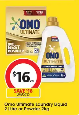 Coles Omo Ultimate Laundry Liquid offer