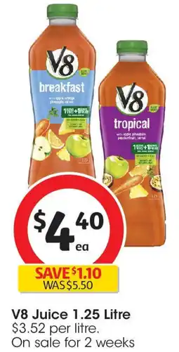 Coles V8 Juice 1.25 Litre offer