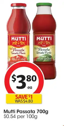 Coles Mutti Passata 700g offer