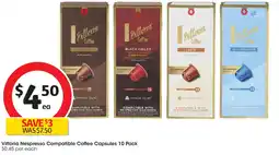 Coles Vittoria Nespresso Compatible Coffee Capsules 10 Pack offer