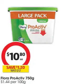 Coles Flora ProActiv 750g offer
