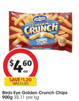 Coles Birds Eye Golden Crunch Chips 900g offer