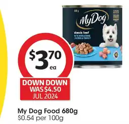 Coles My Dog Food 680g offer