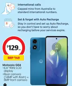 Coles Motorola G04 offer