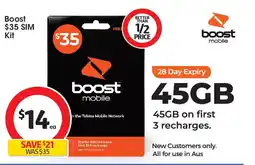 Coles Boost mobile offer