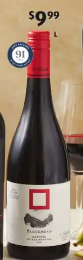 ALDI St. Hallett blockhead shiraz nouveau 2021 750ml offer