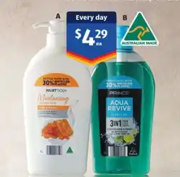 ALDI Prince 3 in 1 shower gel men 1L 4.29 offer